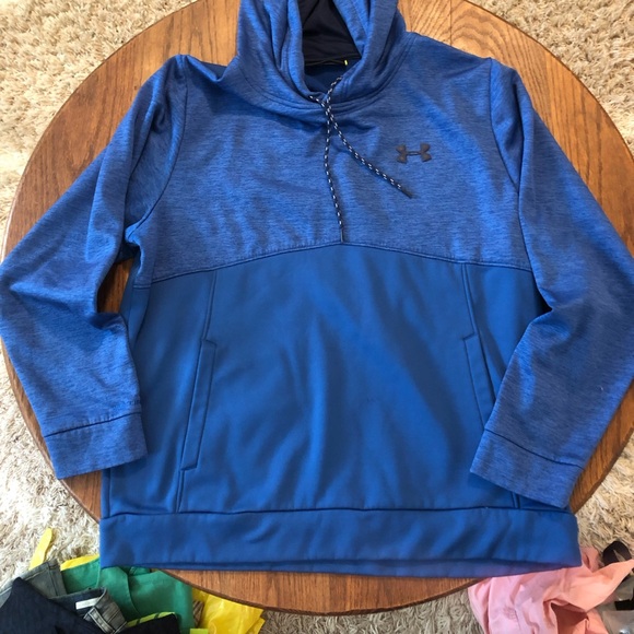 Under Armour Mixed Material Hoodie loose/coupe XL/TG EUC - Picture 2 of 13